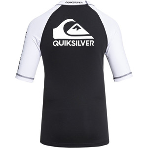 Quiksilver Boys On Tour Short Sleeve Rash Vest BLACK EQBWR03039